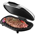 George Foreman 144 Sq. In Family Size Electric Grill, Large Champ Indoor Griller