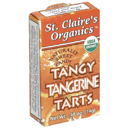 St. Claire's Organics Naturally Sweet Candy, Tangerine Tarts, .48-Ounce Boxes (Pack of 24) by St. Claire's