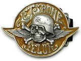 Felon Let's Bone Belt Buckle Bottle Opener Rogue Biker Skull