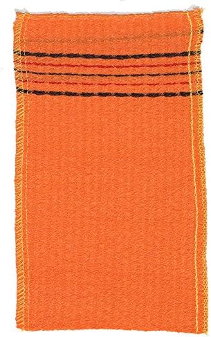 Zombie Workers Korean Exfoliating Scrub Bath Mitten Extra Large Size ORANGE 5PCS