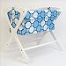 Baby Star Tag Cariboo Classic Insert In Blue Cariboo Classic Bassinet Fabric in Blue Tag