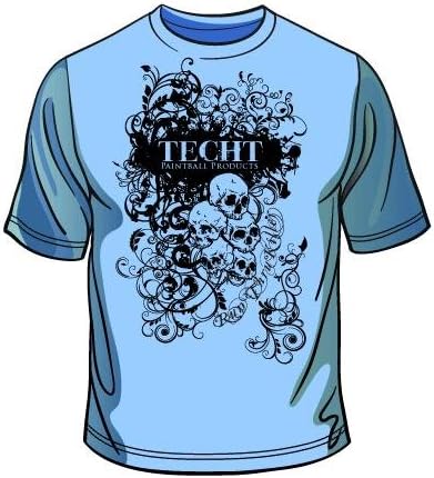 TechT Predator Series T-Shirt - Blue - Small 34-36