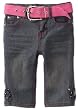 Pink Angel Girls 2-6X Bow Belted Skimmer Pant