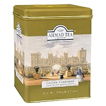 Ahmad Loose Leaf Cardamon, 500Gram Metal Caddies (Pack of 3)