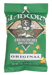 GLAD CORN Original flavor A-Maizing Corn Snack, 4-Ounce Bags (Pack of 24)