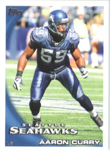 2010 Topps NFL Football Card # 282 Aaron Curry - Seattle Seahawks - NFL Trading Card in a Protective ScrewDown Case!