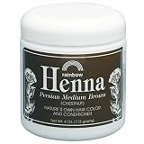 Rainbow Research Henna Hair Color and Conditioner Persian Medium Brown Chestnut -- 4 oz ~ Rainbow Research