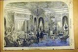 1855 ROYAL QUEEN DRAWING-ROOM PALACE SAINT-CLOUD PRINT
