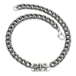 Stainless Steel Antiqued Gothic Necklace