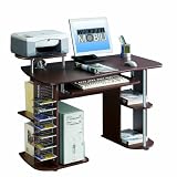 Techni Mobili Modern Computer Desk, Chocolate, 48-Inch W by 24-Inch D by 34-Inch H