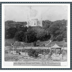 Historic Print (L): Summer House and Lake--R.B. Woodward's residence, San Francisco
