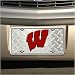 Wisconsin Badgers Diamond Metal License Plate
