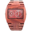 Wewood Men's Limited Edition Jupiter Brown Dual Movement Wooden Watch