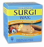 Surgi-wax Brazilian Waxing Kit For Private Parts, 4-Ounce Boxes (Pack of 3)
