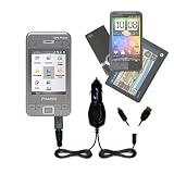 Double Car Charger with tips including a tip for the Pharos PGS Phone 600 - uses Gomadic TipExchange Technology