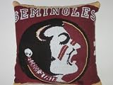 FLORIDA STATE SEMINOLES Soft Knit Team Logo Throw Pillow 18 x 18 x 6