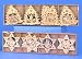 Produkt-Bild: 24x Fensterbild Holz Christbaumschmuck Tanne Sterne