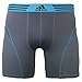 adidas Men's Climalite Flex Boxer Brief Underwear, Deepest Space/Solar Blue, Medium