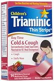 Triaminic Children's Thin Strips Cold & Cough, Day Time, Wild Berry Flavored, Medicated Strips, 14 ct.