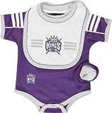 Sacramento Kings Newborn Creeper Bib and Bootie Set - 6-9 months
