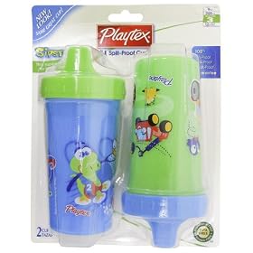 Playtex Baby Sipster Spill-Proof 9 OZ Cup 2 PK: Boy Colours