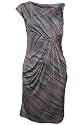 PRINCIPLES - Grey Black And Pink Slinky Jersey Dress