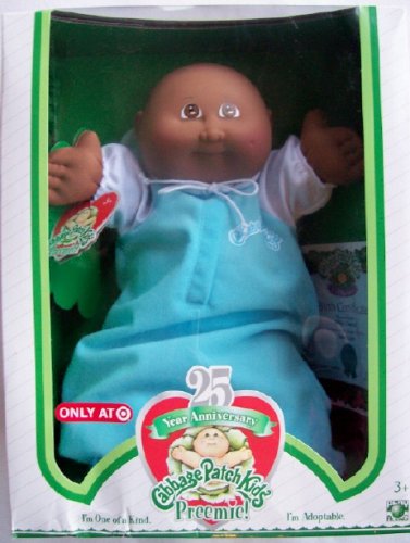 Childrens Toyshop  Toys : Cabbage Patch Kids 25th Anniversary Preemie African American Boy BALD