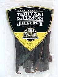 Alaska Smokehouse Teriyaki Salmon Jerky, 3-Ounce Bags (Pack of 2)