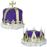 : King and Queen of Hearts Crowns - Purple
