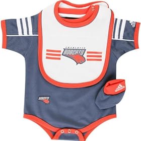 charlotte bobcats apparel baby infant bodysuit bib booties