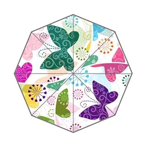 Flying Butterfly Custom Auto Foldable Umbrella