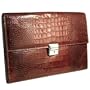Jack Georges Croco Collection Slim Underarm-Black