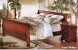 IMAGE OF Louis Phillipe Full Size Bed/Nightstand