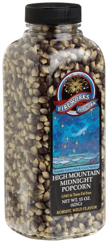 Fireworks Popcorn High Mountain Midnight Popcorn, 15-Ounce Bottles (Pack of 6)