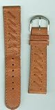 Genuine TIMEX Mens Brown Fancy Leather Strap, wide end-piece 20mm, width 19mm, length 6 -3/4in