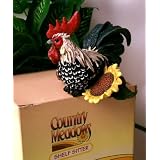 Rooster Computer Sitter - With Sunflower