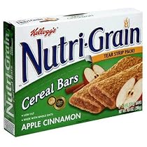 Kellogg's Nutri-Grain Cereal Bars, Apple Cinnamon, 8-Count Boxes (Pack of 4)