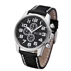 Glaswerk Chronograph Fliegeruhr East Schwarz