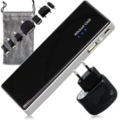 AccuPack 5200 mobiler USB Ersatzakku (iPhone, iPod, HTC, Blackberry, Navigationsger�te u.a.) schwarz + Netzteil + Transportbeutel