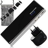 Wicked Chili High Capacity portabler USB Ersatzakku Akkupack 5200 (iPhone, iPod, iPad, Blackberry, Smartphone, Digitalkamera, Camcorder, GPS, PSP, Nintendo, MP3 MP4 Player, HTC, Handy etc.) Zusatzakku + Netzteil + Transportbeutel