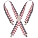 3 Pack Custom LeatherCraft 110USA Heavy Duty USA Flag Elastic Suspender