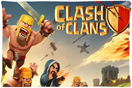 Clash Of Clans Unique Fashion Diy Image Custom Pillow Case 20X30 inches Bedroom Decorative Pillowcase Cover Sofa Home Decor