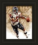 Atlanta Falcons Framed Michael Vick Atlanta Falcons Large Giclee NFL Football