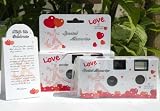 10 Pack LOVE DANCE Wedding Party Disposable Cameras with Gift Box and Matching Tents, 27 Exp.