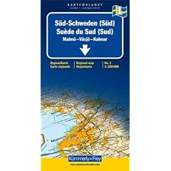 K�mmerly & Frey Karten, S�d-Schweden (S�d): South: Malm�, V�xj�, Kalmar (Regional Maps - Schweden): South: Malmo, Varberg, Oskarshamn