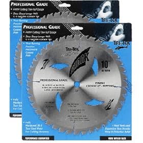 Shark Pro-series (2 Pack) 10 inch 40 Teeth Carbide 5/8" arbor hole Thin Kerf ATB Circular Saw Blade "Ship FREE buy $50+"