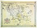 Lord of the Rings Middle Earth Parchment Poster 20.5 x 26 inches