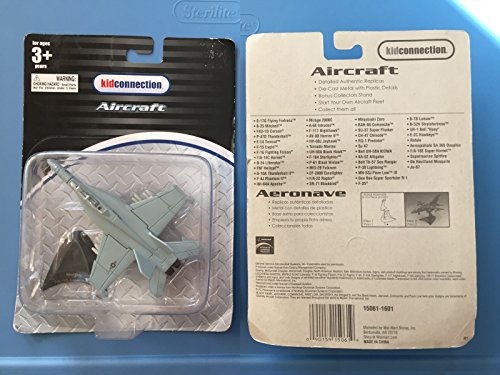 Maisto Fresh Metal Tailwinds 1:87 Scale Die Cast United States Military Aircraft - U.S. Navy Supersonic Carrier-Capable Fighter/Attack Jet Aircraft F/A-18E Super Hornet with Display Stand