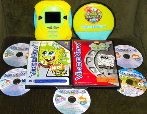 Childrens Toyshop  Toys : SPONGEBOB VideoNow Color Personal Video Player with 7 Videos & Video Case