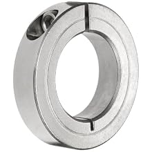 Climax Metal One-Piece Clamping Shaft Collar, Stainless Steel 303